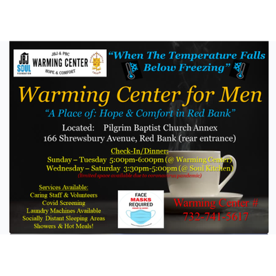 JBJ & PBC Hope & Comfort Warming Center for Men