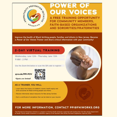 Prematurity Prevention Initiative: Power of our Voices