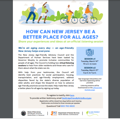 How Can New Jersey Be a Better Place for All Ages?
