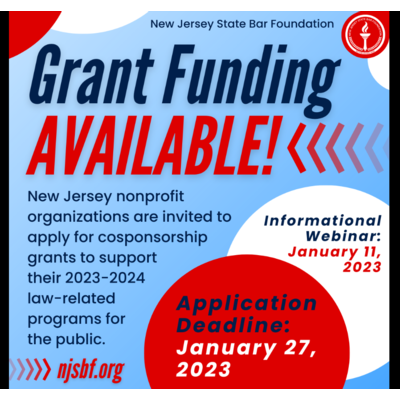 New Jersey State Bar Foundation Cosponsorship Information Session