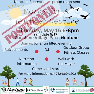 Moving for a Healthier Neptune - Postponed to Friday May 17
