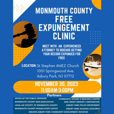 Expungement Event at St. Stephen AME Zion Church Asbury Park