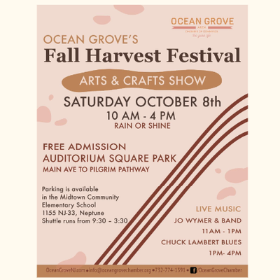 Ocean Grove's Fall Harvest Festival Arts & Crafts Show