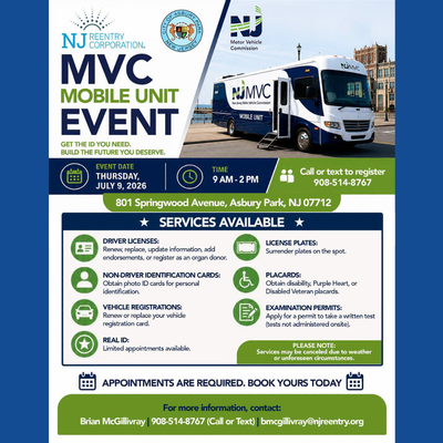 NJ Reentry Corporation – MVC Mobile Unit Event