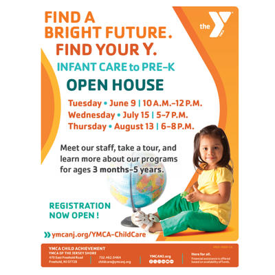 Give Your Little One the Best Start: Enrollment Now Open for YMCA of the Jersey Shore Freehold Child Care Program