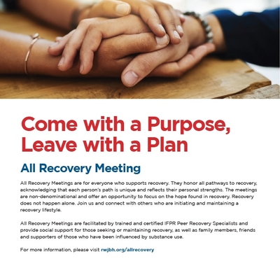 All Recovery Meetings Flyer