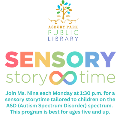 Asbury Park Library Hosts ASD Sensory Storytime Mondays