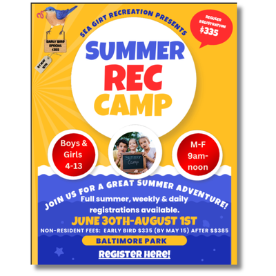 Sea Girt Department of Recreation Summer Camp