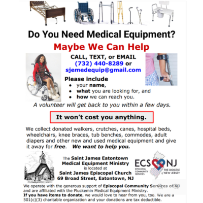 Saint James Eatontown Medical Equipment Ministry