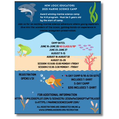 Spring Lake Marine Science Camp
