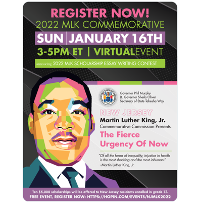 New Jersey Martin Luther King, Jr. Commemorative Commission: "The Fierce Urgency of Now"