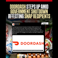 DoorDash Offers Free Meal Deliveries & Grocery Support for SNAP Households