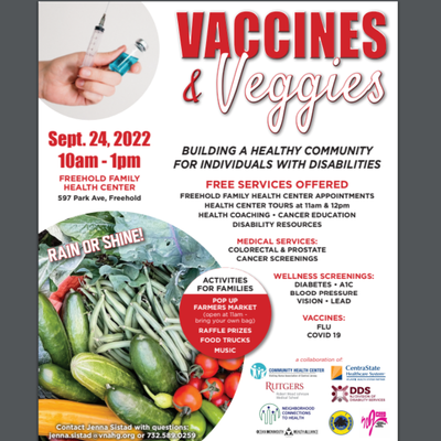Vaccines & Veggies @ Freehold Famly Health Center