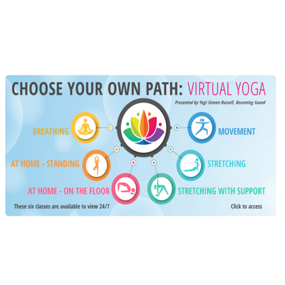 Choose Your Own Path: Virtual Yoga available 24/7