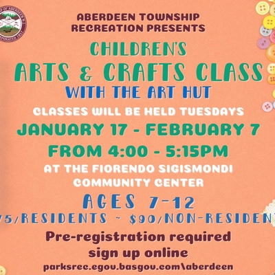 Aberdeen Township Children's Arts and Crafts Class