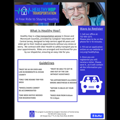 Healthy Hop - A Free Ride to Staying Healthy