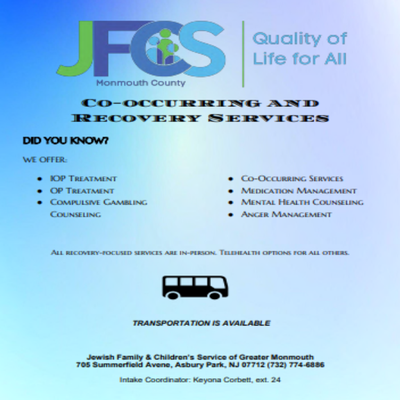 JFCS Co-occurring and Recovery Services