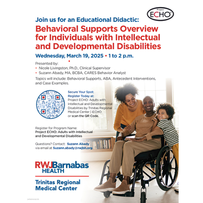 Behavioral Supports Overview for Individuals with Intellectual and Developmental Disabilities