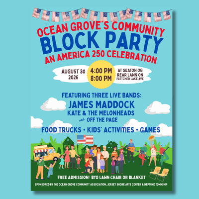 Ocean Grove Community Block Party – An America 250 Celebration
