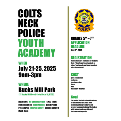 Colts Neck Police Youth Academy