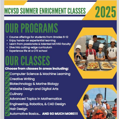 MCVSD Summer Enrichment Classes 2025