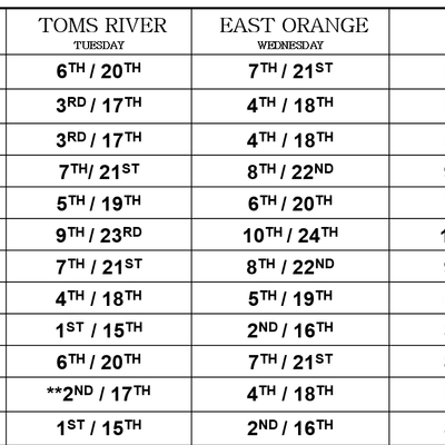 Veterans' 2026 Schedule
