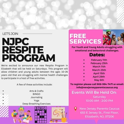 New Jersey Parents Caucus Respite Program