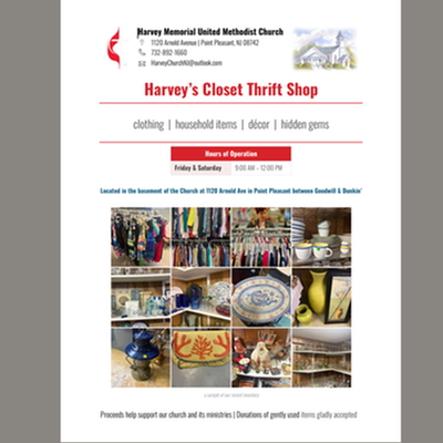 Harvey's Closet Thrift Shop in Point Pleasant