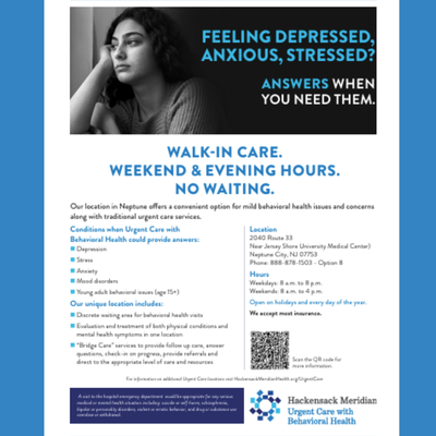 Hackensack Meridian Urgent Care of Neptune City