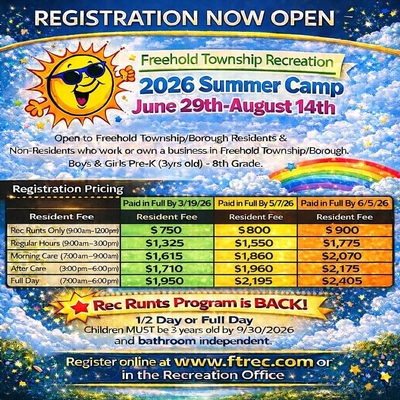 Freehold Township Recreation Summer Camp