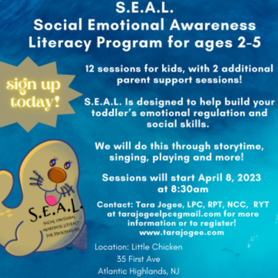 S.E.A.L. Social Emotional Awareness Literacy Program for ages 2-5